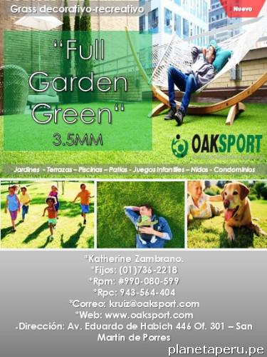 Grass sintético oaksport Deportivo y decorativo en Los Olivos