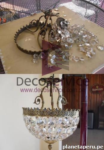 Mantenimiento de arañas de cristal, broncería en general en Lince