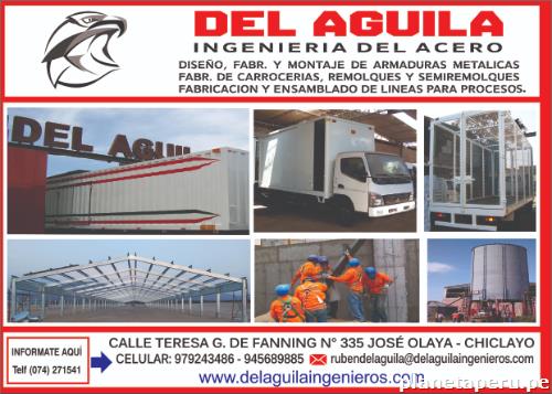 Del Águila Estructura S. R. L.: teléfono y horarios - Calle Teresa González  De Fanny # 335 P. J. José Olaya - Chiclayo - Lambayeque, Chiclayo